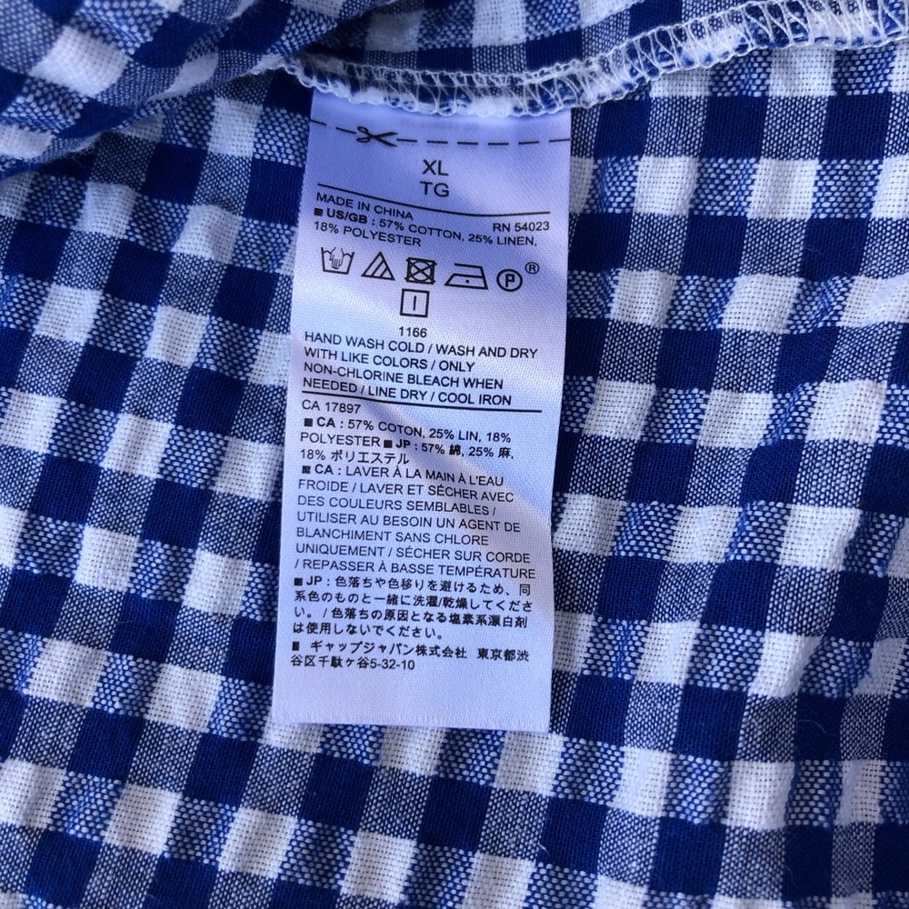 Banana Republic Factory gingham midi skirt size XL - Picture 3 of 8